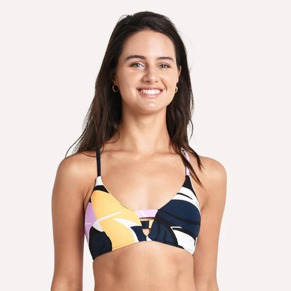 NWT Seafolly Cut Copy Multi Strap Bralette in Blueprint